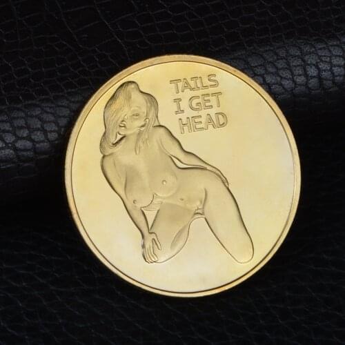 Sexy Girl With Long Legs Gets Sexy Head And Tail Gilded Commemorative Coins