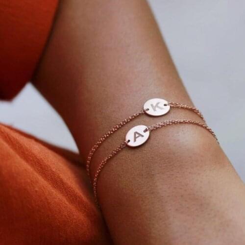 PRIVATE LETTER SILVER BRACELET SPECIAL DAY GIFT