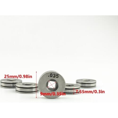 MIG/MAG Welding Machine 1KG Wire Feeding Roll V U K Knurl Groove 0.6mm 0.8mm 1.0mm of Steel Aluminum Flux Cord SSJ-16