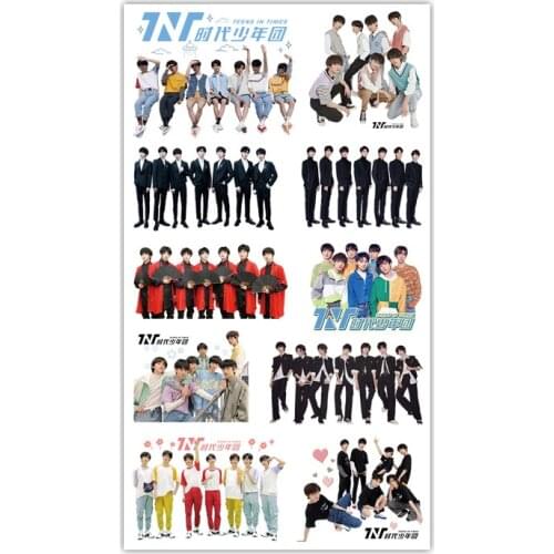 5 Pieces Times Youth League Tattoo Stickers Chinese Stars Gifts For Students Around Campus And Fans