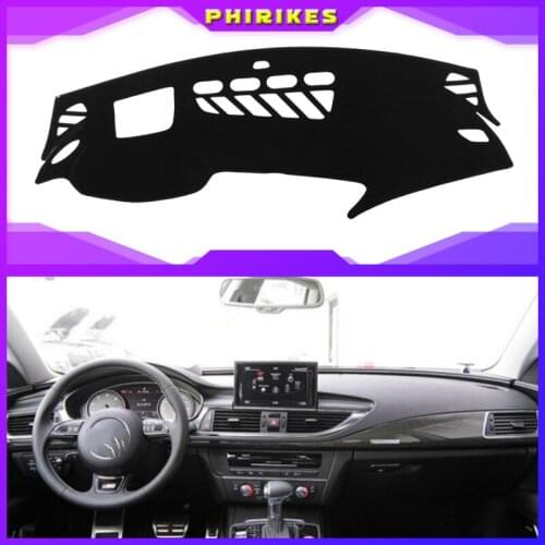 Car Inner Auto Dashboard Cover Dashmat Pad Carpet Sun Shade Dash Board Cover Fit For Audi A7 S7 Without HUD 2010 2011 12-2016