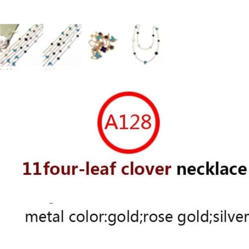 A128 11 flower 925 sterling silver necklace fashion style four leaf flower clover high-end style new jewelry girlfriend