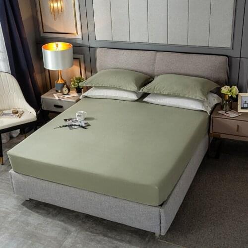 1pcs Cotton Fitted Sheet Soft Single Double School Home Farmhose Elastic Simmons Protective Sleeve Bed Sheet Bedspread Bed Cover