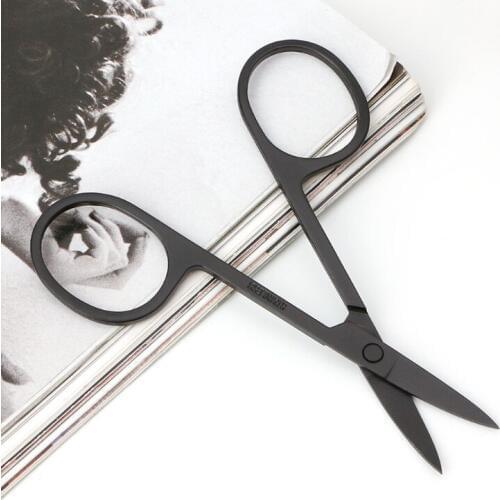 1pc Portable Eyebrow Trimmer Scissors Stainless Steel Hair Removal Makeup Tool