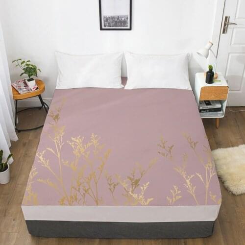 1PC Fitted Sheets Mattress Cover With Elastic Band 3D Bedsheet Linens 135x200 180x200 Bed Sheet Customize any size design