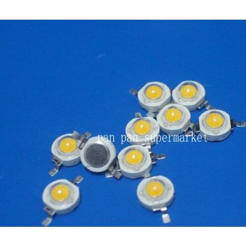 100pcs Real Full Watt 3W High Power LED lamp Bulb Diodes SMD white 110-120LM LEDs Chip For 3W - 18W Spot light Downlight