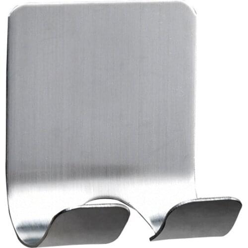 2Pcs Shaver Wall Shelf Punch Free Stainless Steel Shaver Shelf Bathroom Shelf Shower Shelf Bathroom Accessories Storage Hook