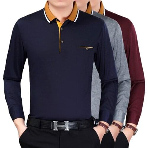 2021 Latest Design Cheap Plus Size Slim Fit Classic Plain Cotton Long Sleeve Men T-shirts