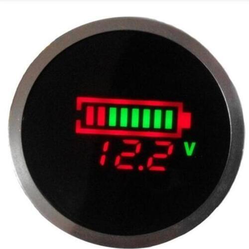 6pcs/lot DC 6-120V Acid Lead Battery Indicator Lithium Battery Capacity Digital LED Tester Free Shipping + Track Number 10001173