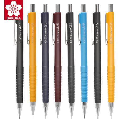 SAKURA XS-123/125/127/129 Mechanical Press Automatic Pencil Activity Pencils 0.3/0.5/0.7/0.9mm Drawing Writing School Stationery