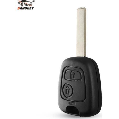 DANDKEY 2 Buttons Remote Car Key Shell Case Fob For Citroen C1 C2 C3 C4 C5