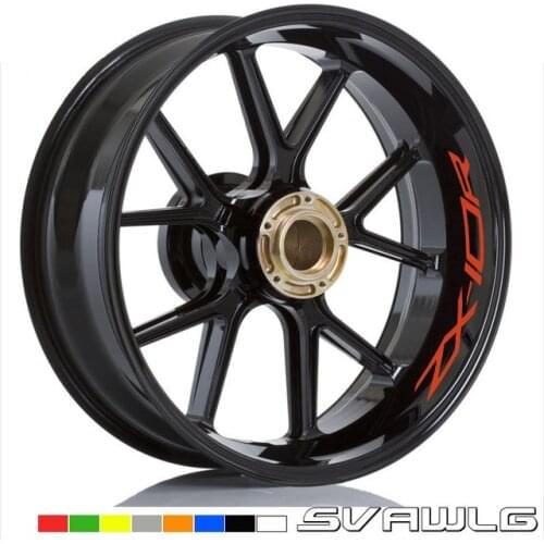 For KAWASAKI ZX-10R ZX10R ZX10R Motorcycle Front & Rear CUSTOM INNER RIM DECALS WHEEL Reflective STICKERS STRIPES