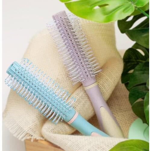 Womens Hair Brush Barber Accessories Anti-Static Comb Massage Cylinder Roll Hair Brush Salon Styling Tools Curling Combs