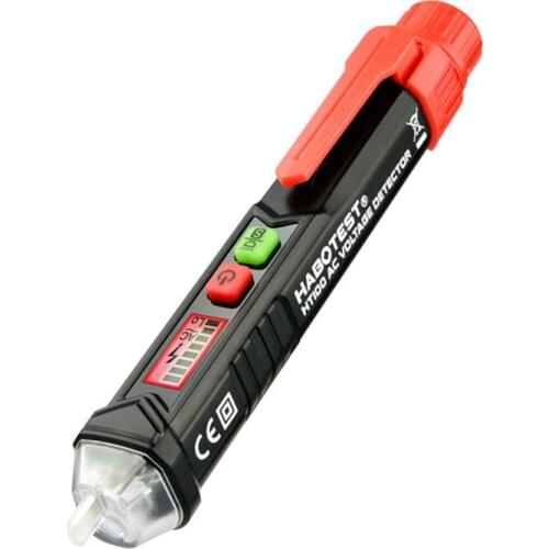 HABOTEST AC Electricity Test Pen Non-contact Voltage Detector LCD Bargraph Display AC 12-1000V Detect Pen