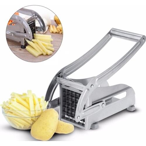 Stainless Steel French Fries Potato Cutter Slicer Potato Chips Making Machine Chipper Cucumber Slice Cut For Kitchen Gadgets