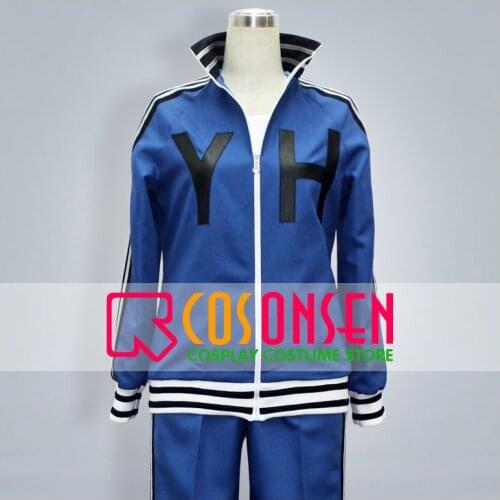 COSPLAYONSEN Persona 4 Daisuke Nagase Cosplay Costume Blue Jersey Sportswear All Sizes Custom Made
