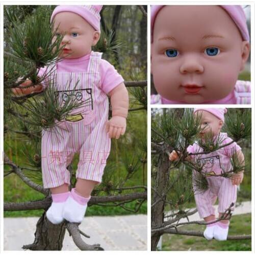 51CM Baby Kids Reborn Baby Doll Soft Vinyl Silicone Lifelike bathe Newborn Baby Toy for Boys Girls Birthday Gift