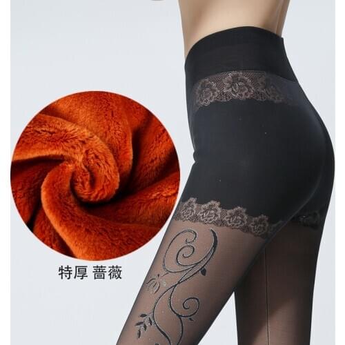 Winter Leggings Knitting Velvet Casual Legging New High Elastic Thicken Ladys Warm Black Pants Skinny Pants For Women Leggings