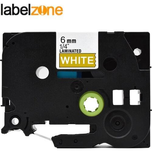 6mm White on gold tze-815 Compatible Brother p-touch printers tz815 tz-815 tz tze815 label tape ribbon for ptouch label maker