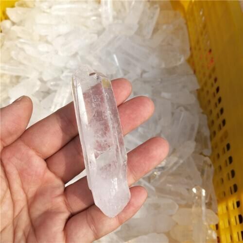 2.2LB wholesale raw natural healing quartz crystal clear quartz crystal terminated point