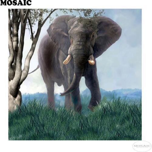 New DIY 5D Diamond Painting Animal elephant Cross Stitch Diamond Embroidery Patterns Rhinestones,Diamond Mosaic home decor
