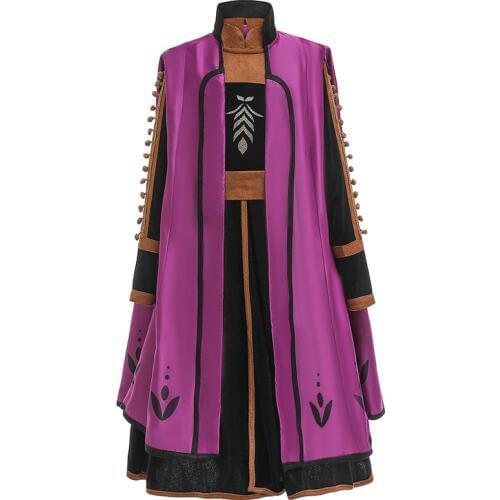 Dress Anna Elsa Costume Dress Graceful Kids Princess Dresses for Girls vestidos Cosplay Baby Clothes Christmas Gift