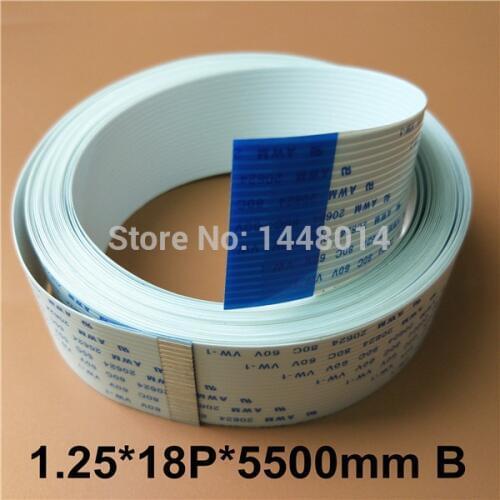 Solvent printer Infiniti flat data cable 18pins for Seiko Challenger Zhongte Taimes main board cable (5.5M , opposite side)