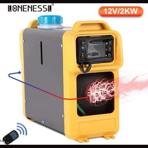 LONENESSL Portable Car Diesel Heater Car Heater All In One 2KW 12V Air Parking Heater For Car Truck Bus Lorries Campers New