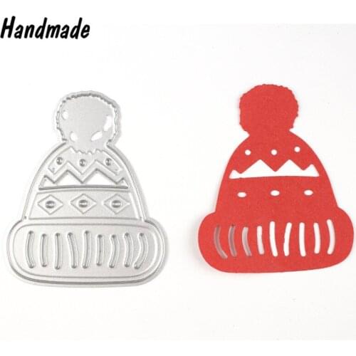 Christmas Winter Cap Hat Metal Cutting Dies for Decorative DIY Scrapbook Embossing Stencils Paper Cards Template