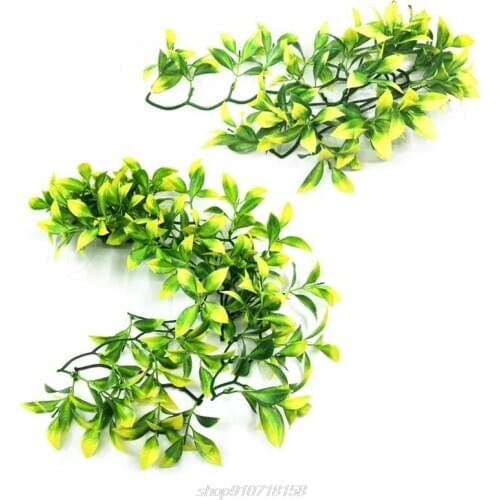 Fish Tank Decorations Artificial Plastic Plant Suction Cup Hanging Fake Water Grass Reptile Aquarium Landscaping J19 21 Dropship