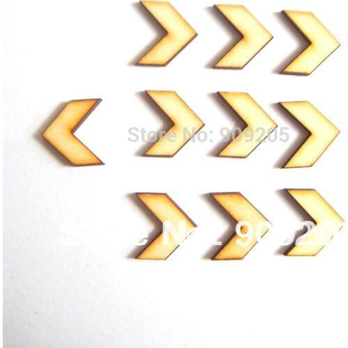 SANSHOOR Natural Unfinished Zig Zag DIY Fashion Wood Chevron Tile for Christmas earrings DIY Necklace 100pcs/lot SMT-221J
