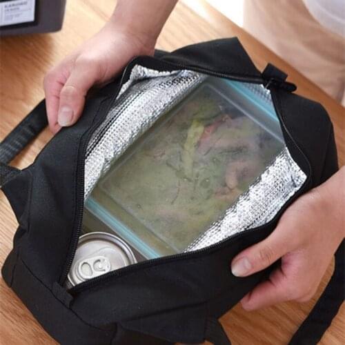 Lunch Bag Zipper Type Lunch Tote Bag Waterproof Bag luminum Foil Large Cappacity Insulation Bag for Picnic Camping