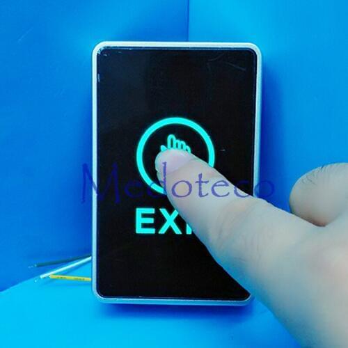NO/NC/COM Backlight LED Touch Exit Button Wall Mount Exit Button Push Door Release Switch For Access Control System Cheap