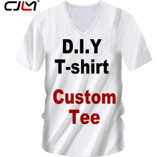 CJLM 3D Print Diy Custom Design V-neck Tshirt Hip Hop Streetwear Zip Sweatshirt Drop Shipper Wholesalers Suppliers Drop Shipper