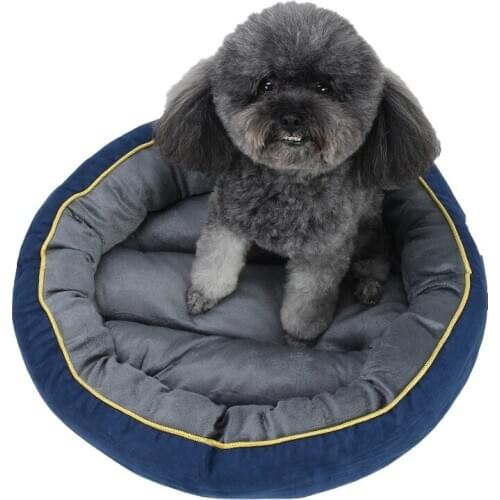 Winter Warm Soft Round Dog House Kennel Washable Sofa For Small Dogs Puppy