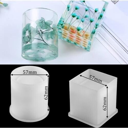 1Pcs Pen holder Crystal Silicone Casting Molds Sets Mixed Style Epoxy Resin Molds For DIY Jewelry Making Findings Supplies Kits