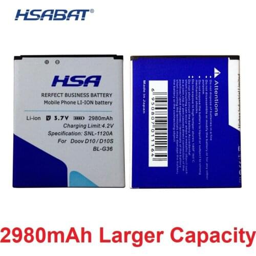 2980mAh BL-G36 Phone Battery Use for DOOV D10 D10S 5" Explay HD Quad 3G