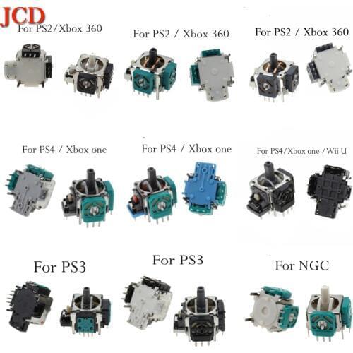 JCD Right / Left 3D Analog Stick Joystick Sensor for Playstation 4 pro PS4 PS2 PS3 pro Controller Dualshock 4