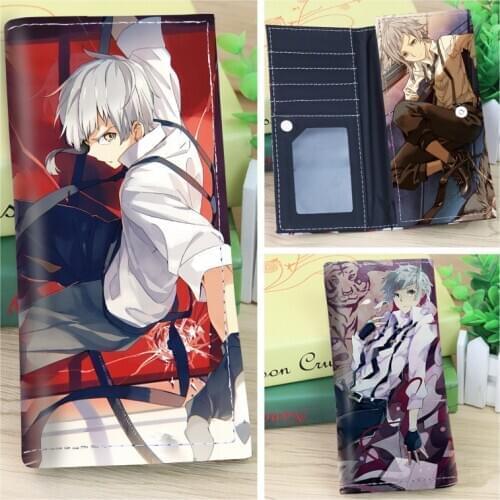 Anime Bungo Stray Dogs Long PU Leather Wallet Card Holder Purse Printed With Nakajima Atsushi