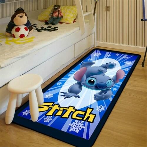 80x160cm Disney Lilo & Stitch Baby Play Mat 3D Carpet Living Room Bedroom Dining Room Area Rugs Anti-slip Mat Doorway Mat