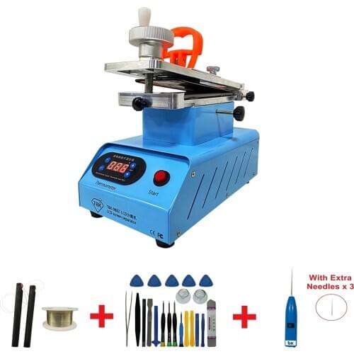 TBK 988C Built-in Double Vacuum Pumps Flat Edge LCD Touch Screen Rotary Separator Machine for Max 7 Inches