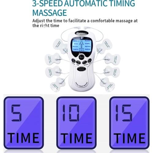 EMS Unit Physiotherapy Massager Muscle Stimulation Digital Therapy Body Massage Machine Health Care Body Pulse