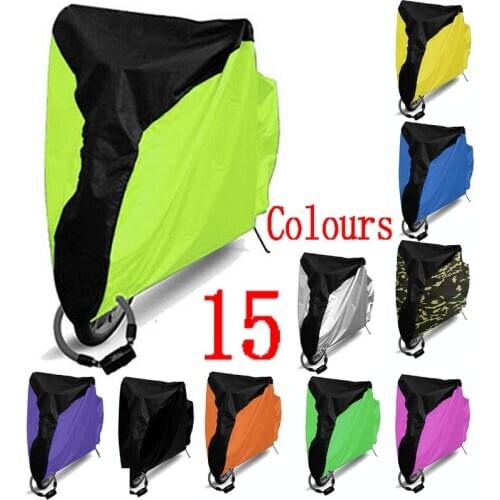 Fluorescent Waterproof Bike Rain Dust Cover Bicycle UV Protective For Bike Bicycle Utility Cycling Outdoor Bicycle Rain Cover