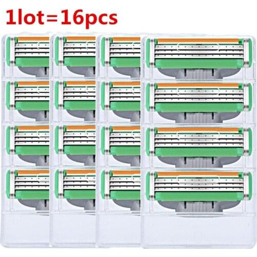 Quality 16pcs/lot Mens Safety Razor Blades Face care Shaving blades Manual shaving Cassette for gillettee mache 3
