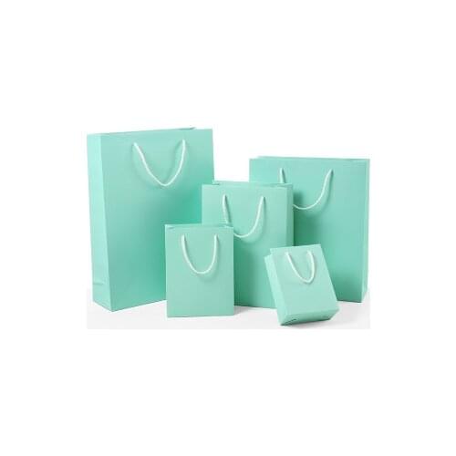 10pcs Recyclable Kraft Paper Gift Bags Shopping Pouches With Handle Multifunctional Wedding Party Candy Jewelry Packaging Bags