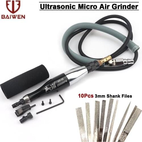Ultrasonic Micro Air Die Grinder Pencil Kits Mini Pneumatic Polishing Engraving Tools for Carving Grinding Wood Metal Working