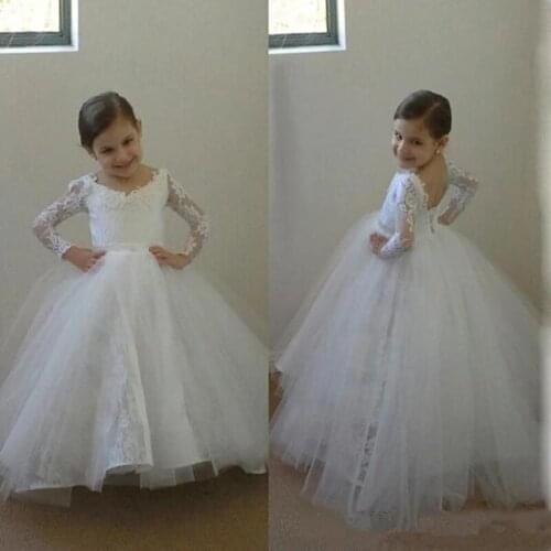 Pageant Princess Lolita Lace Flower Girl Dresses for Wedding Pageant Gowns Beautiful Little Kids Birthday Formal Wear Toddler