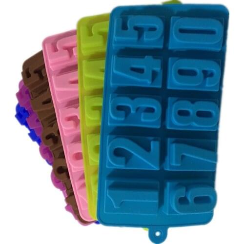 Number 0 - 9 Silicone Mould Cake Reusable Baking Ice Icing Cupcake Chocolate