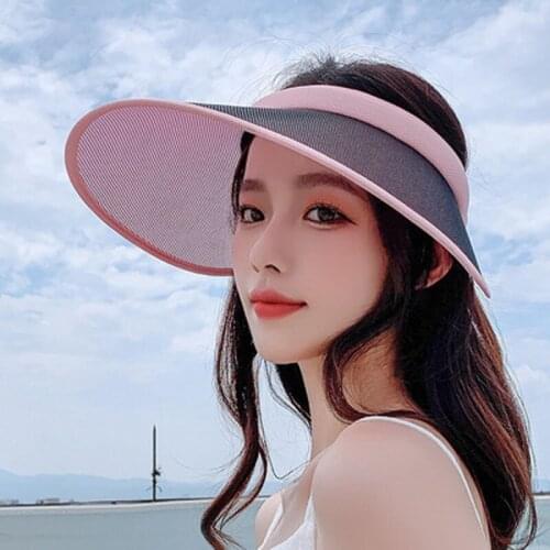 New Technology Color-Changing Hat For Women Cycling In Summer Sun-Shading Overhead Hat Outdoor Sun Hat With Large Brim Over Face