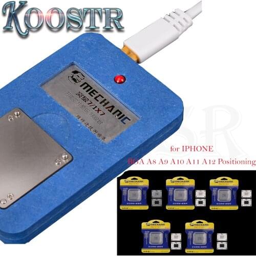 MECHANIC CPU NAND Chip planting heating platform for IPHONE BGA A8 A9 A10 A11 A12 Positioning steel net Repair Remove glue